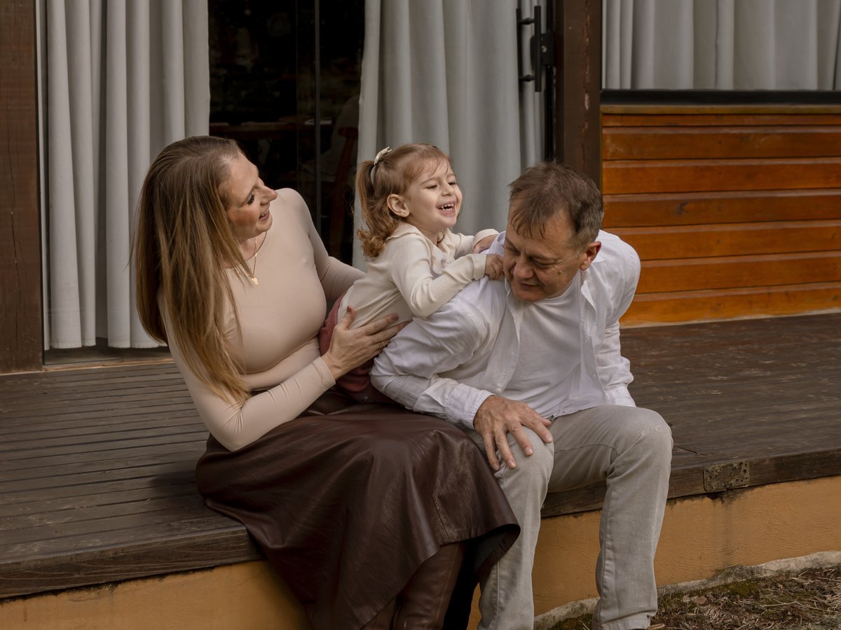Ensaio de família ao ar livre